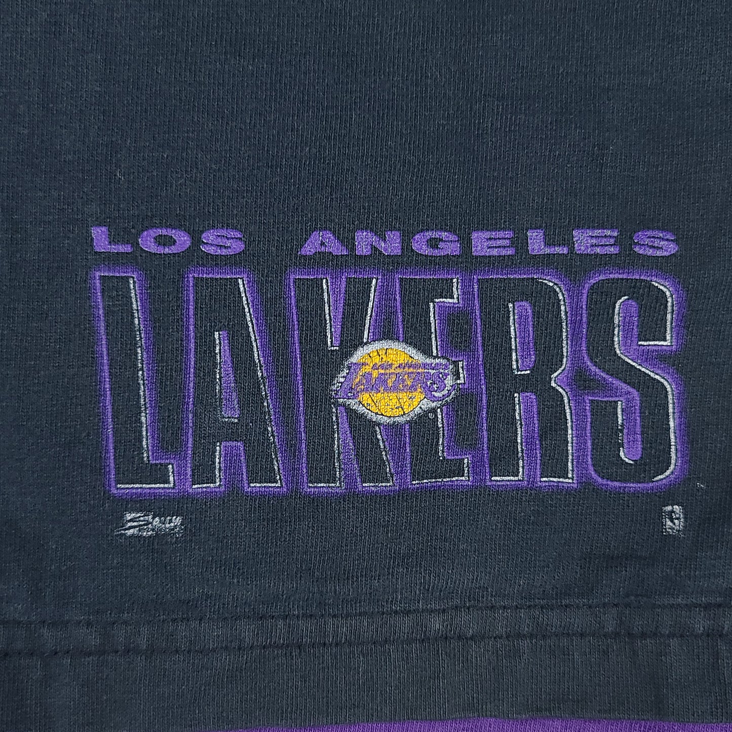 Vintage Los Angeles Lakers Black Salem Sportswear Shorts