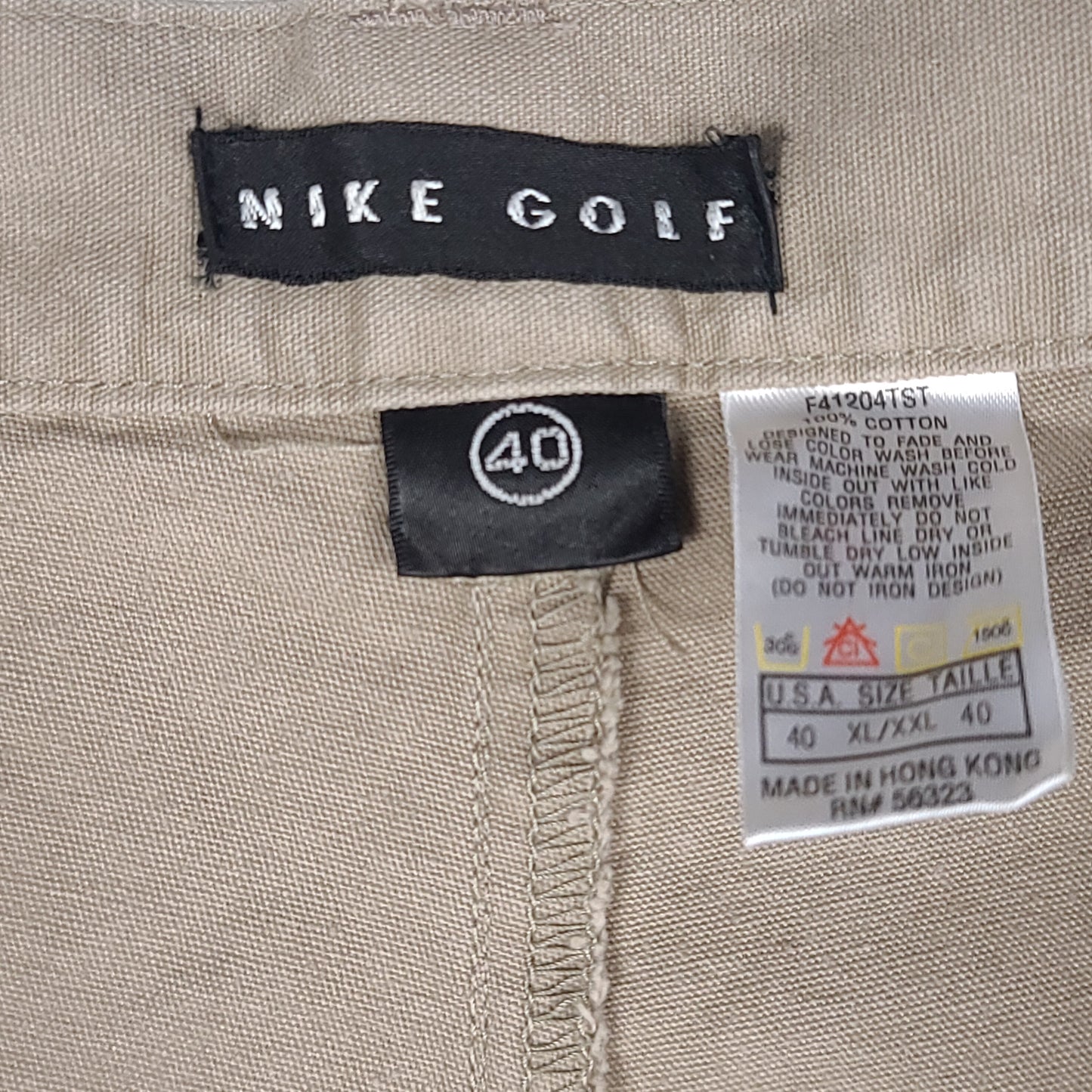 Vintage Nike Golf Beige Cotton Shorts