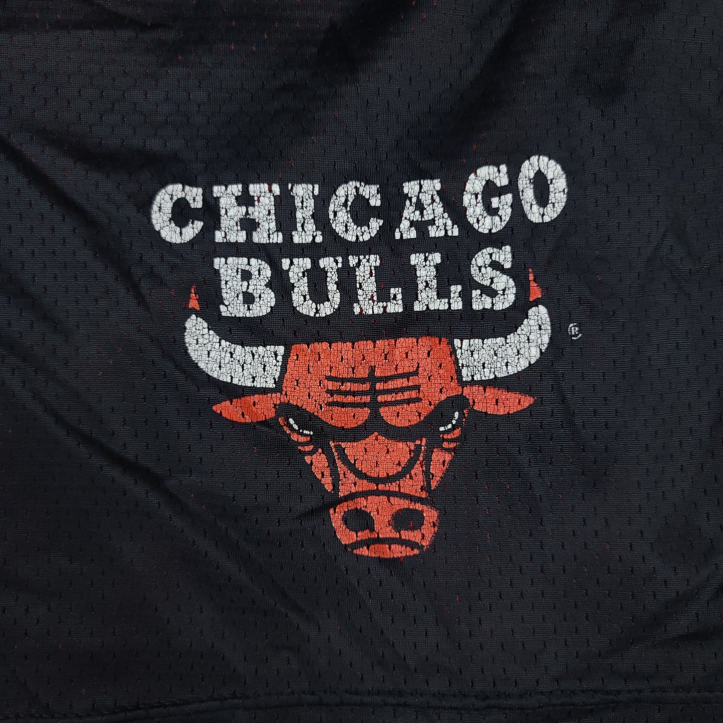 Vintage Chicago Bulls Black & Red Champion Basketball Shorts