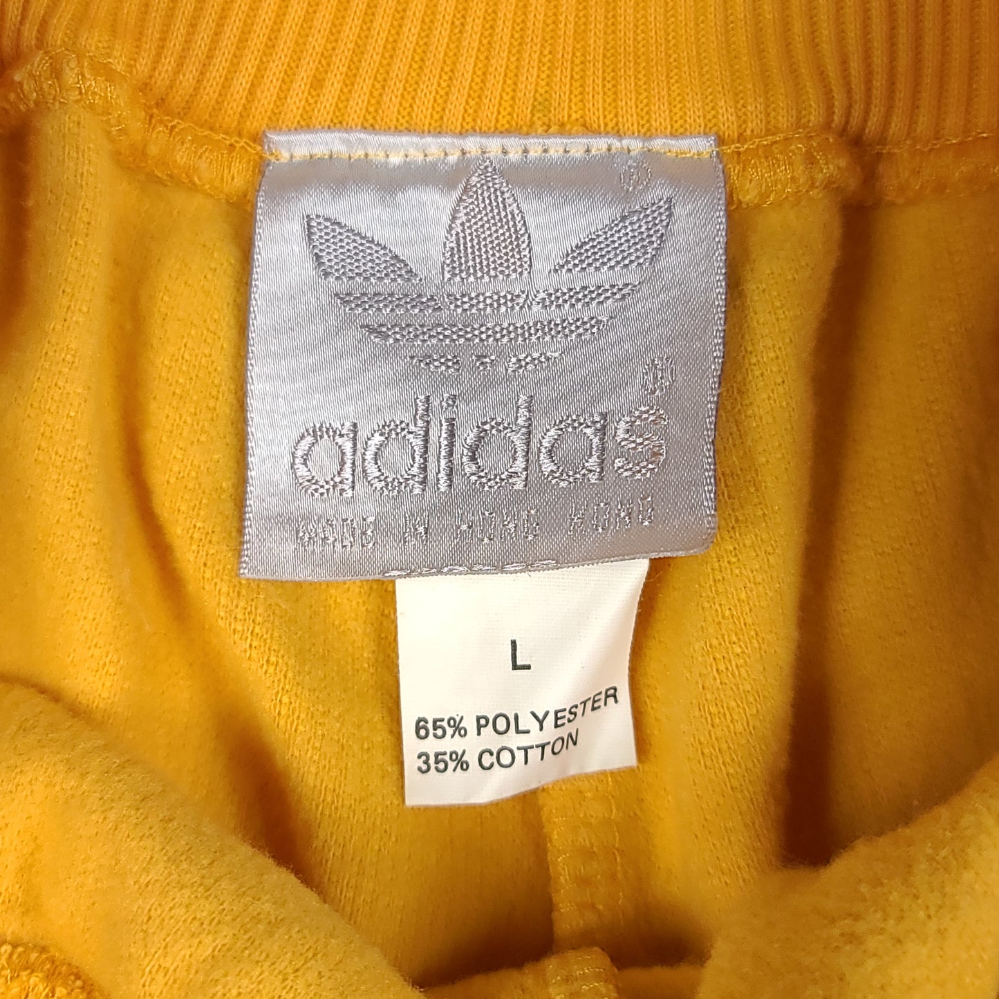 Vintage 80's adidas Yellow Street Gym Cotton Shorts