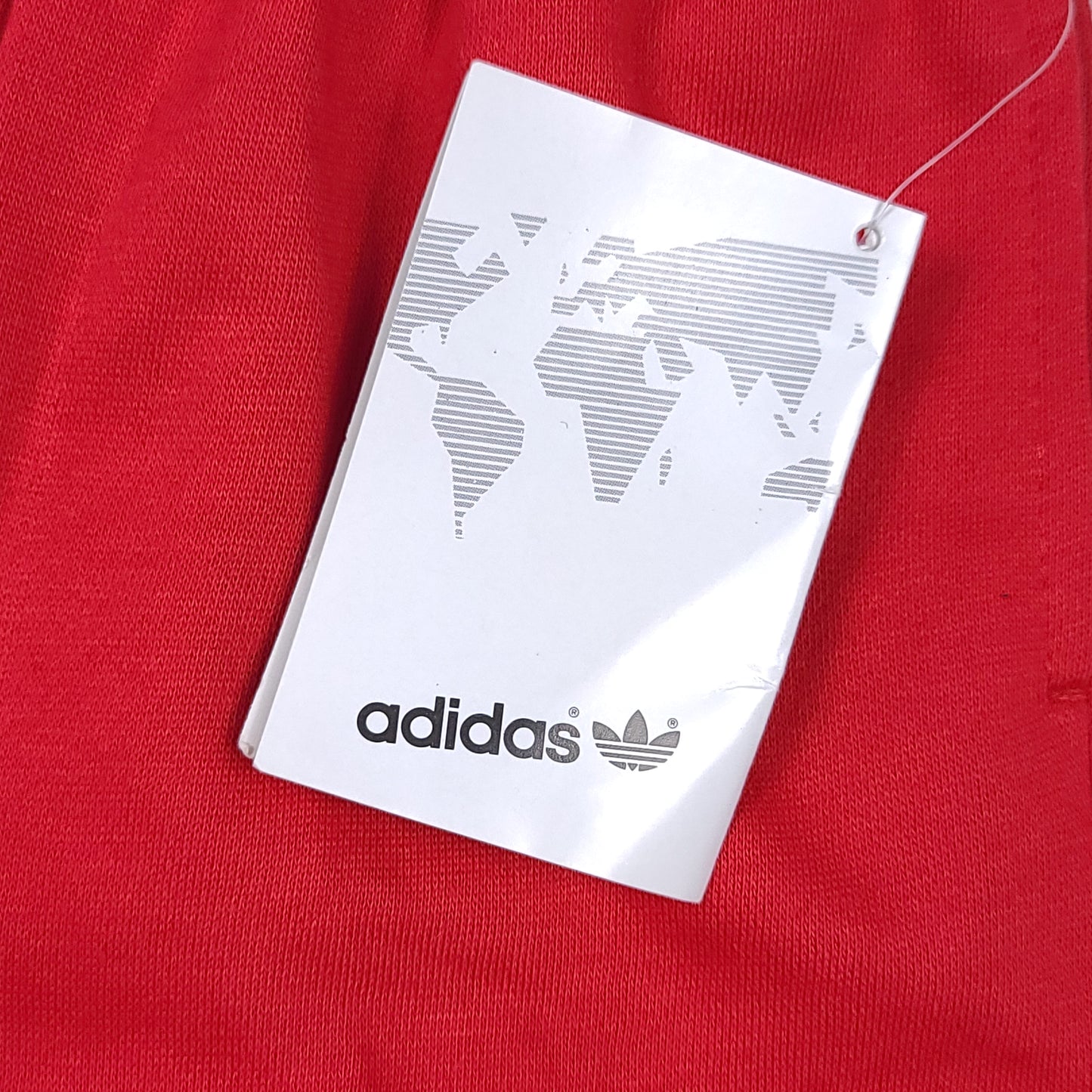 Vintage 80's adidas Red Cotton Youth Shorts