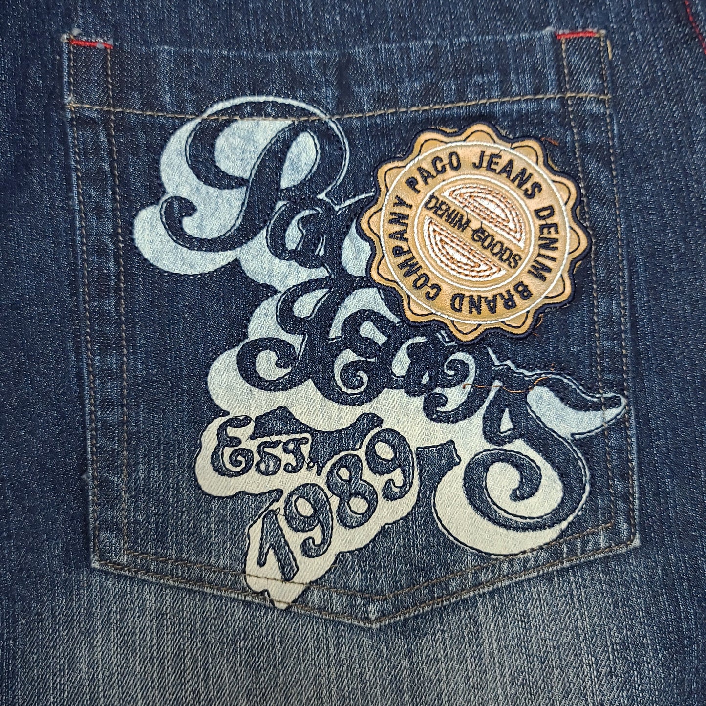 Vintage Y2K Embroidered Denim Paco Jeans