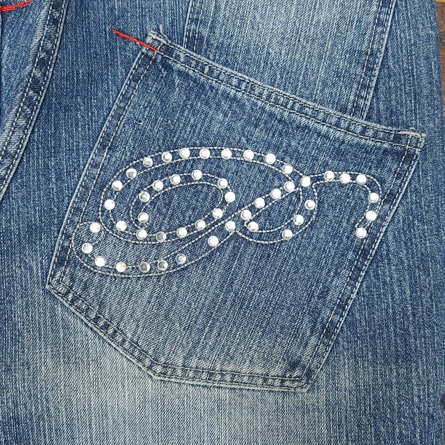 Vintage Y2K Embroidered Denim Paco Jeans