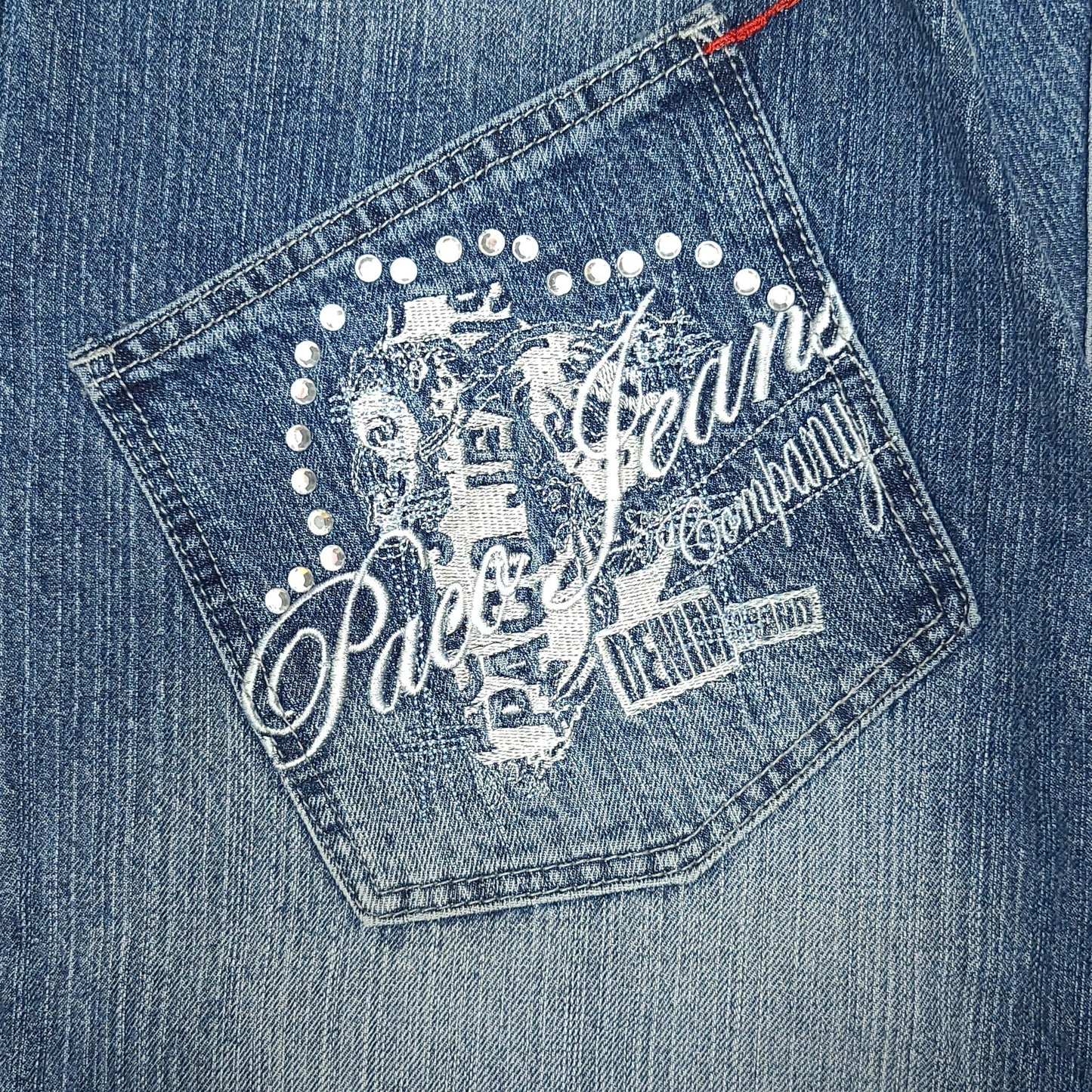 Vintage Y2K Embroidered Denim Paco Jeans