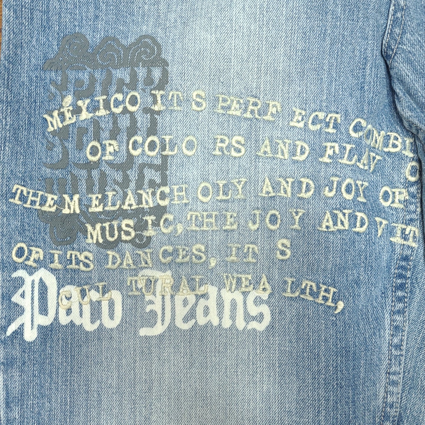 Vintage Y2K Embroidered Denim Paco Jeans