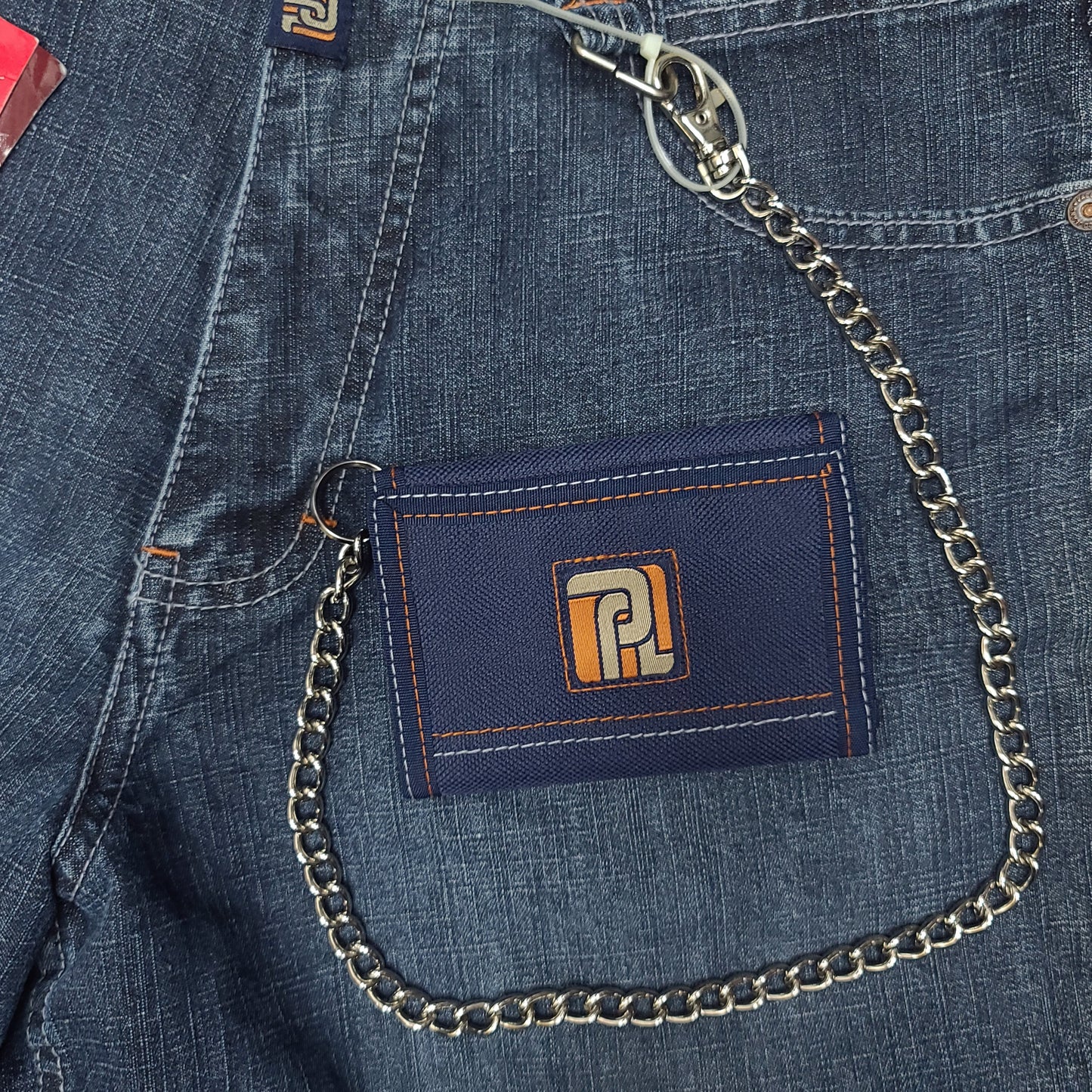 Vintage Y2K Utility Denim Paco Jeans with Wallet