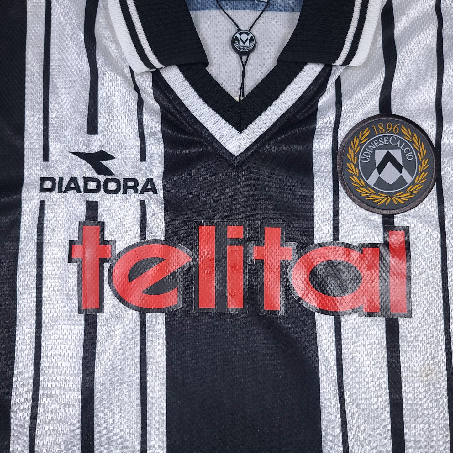 Vintage Udinese Calcio Diadora 1998-99 Home Soccer Jersey (New with Tags)