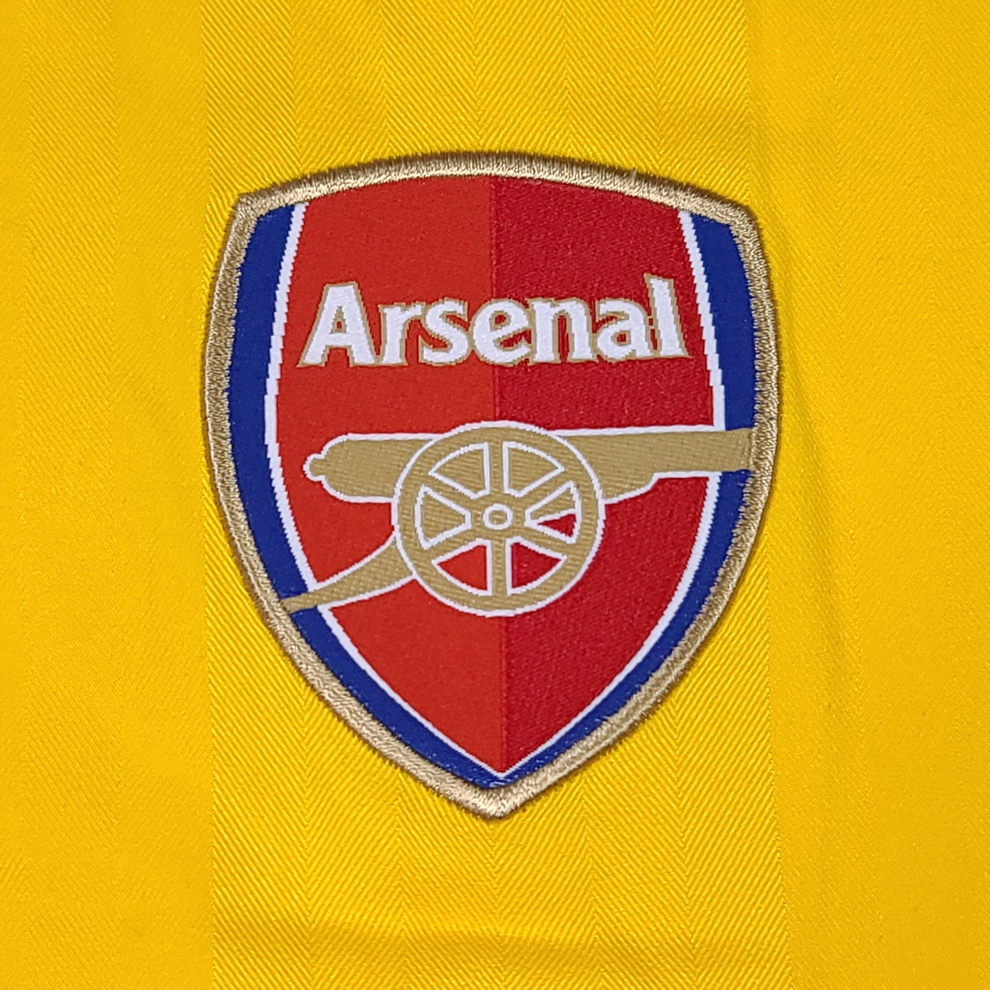 Vintage Deadstock Nike Arsenal Yellow 2003 Away Soccer Jersey (New with Tags)