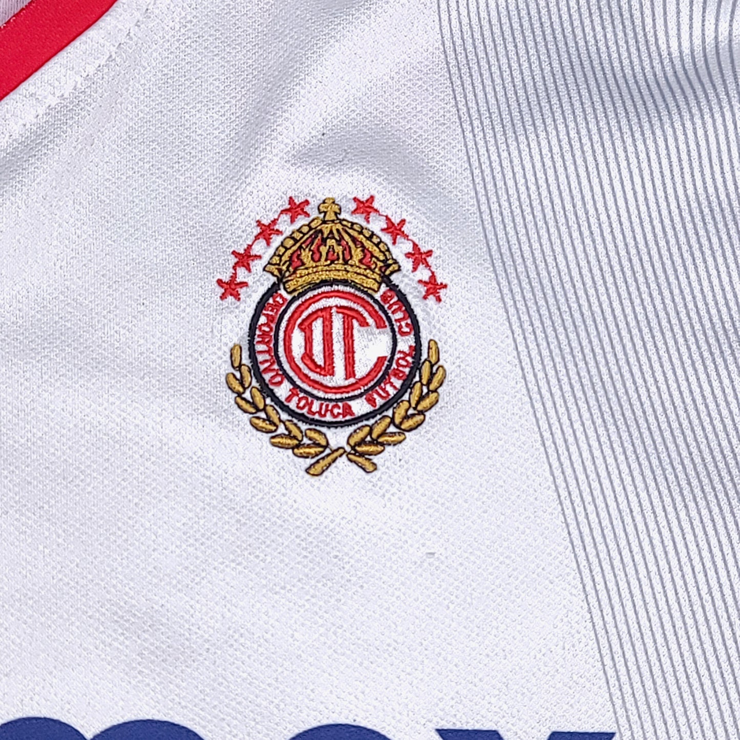 Deportivo Toluca 2007-08 White Atletica Away Soccer Jersey