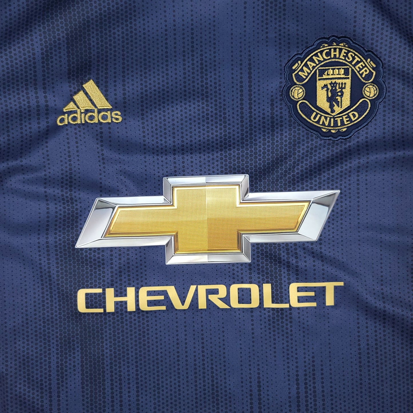 Manchester United Navy Blue 2018-19 adidas Parley  Soccer Jersey