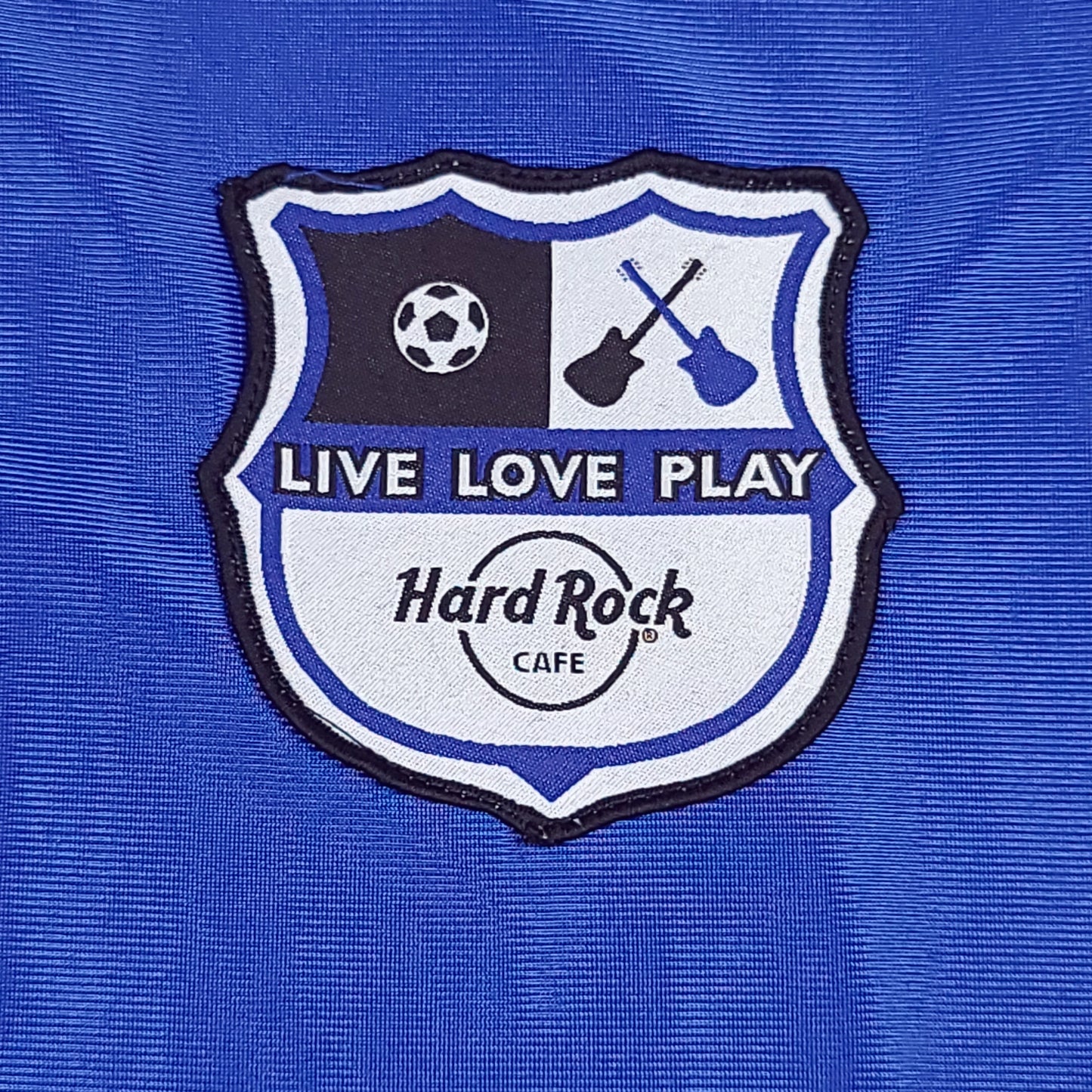 Hard Rock Cafe Blue Soccer Jersey