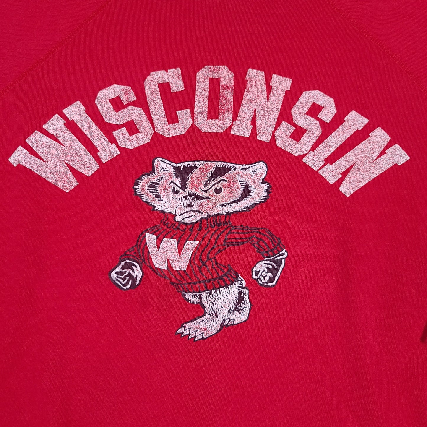 Vintage University of Wisconsin Badgers Red Sweatshirt