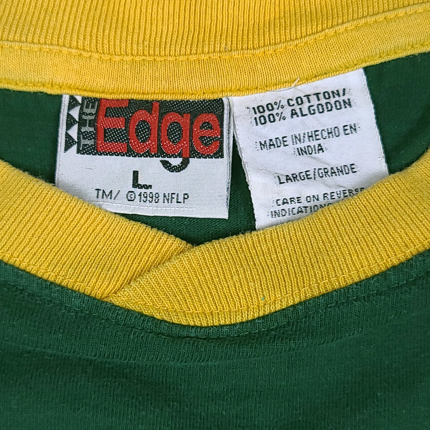 Vintage Green Bay Packers 1998 The Edge Tee