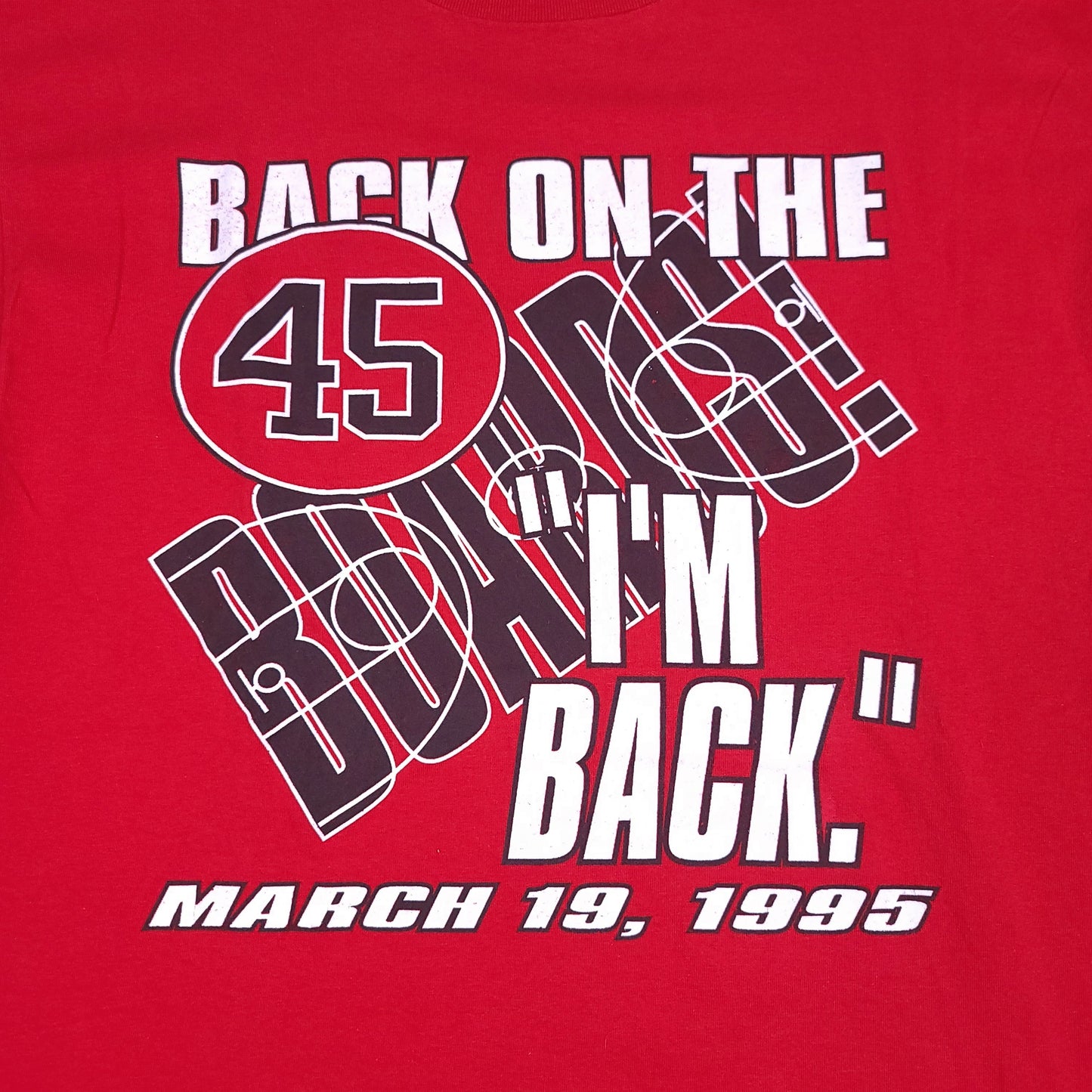 Vintage Michael Jordan Chicago Bulls Shirt "I'm Back"