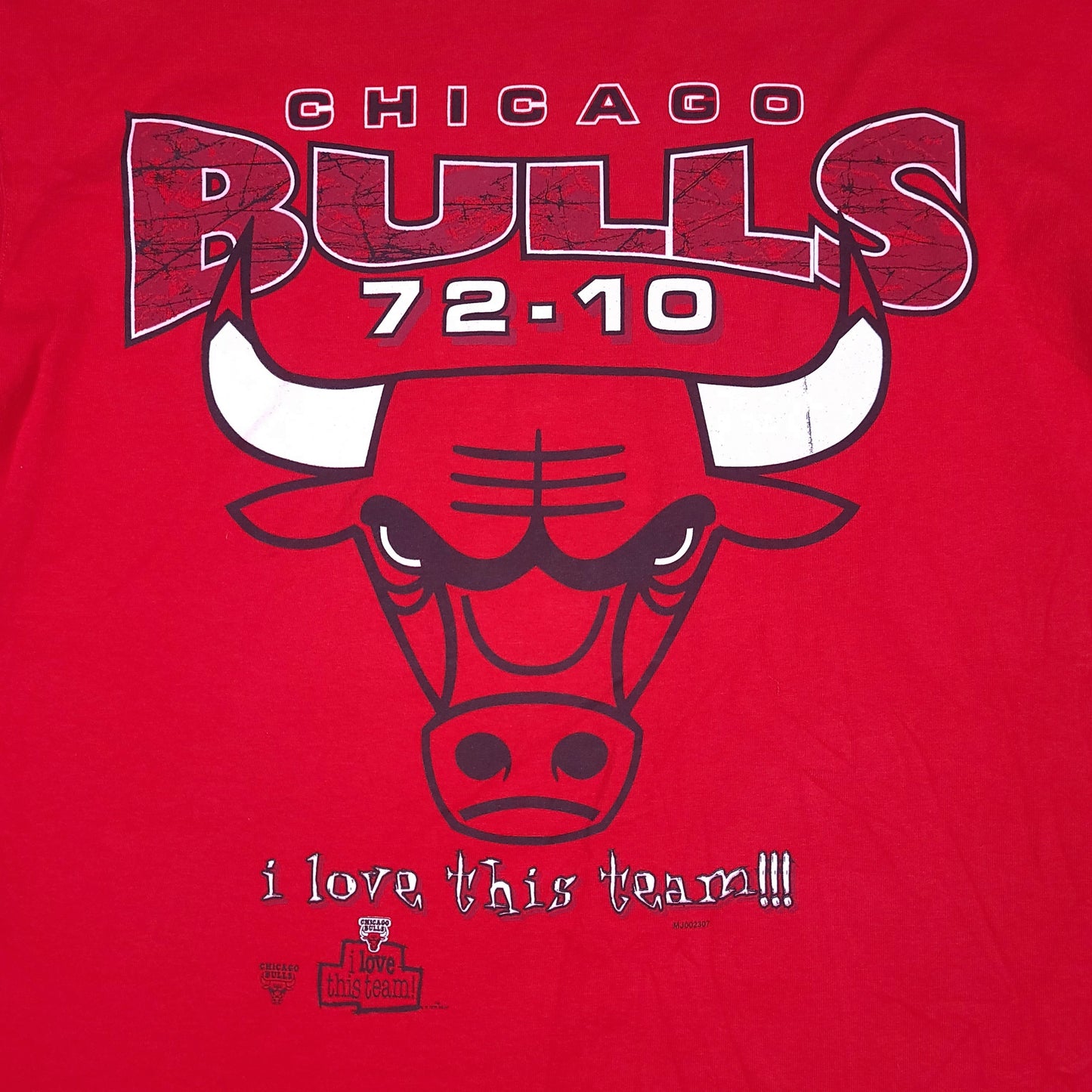 Vintage Chicago Bulls Red 72-10 Riddell Tee