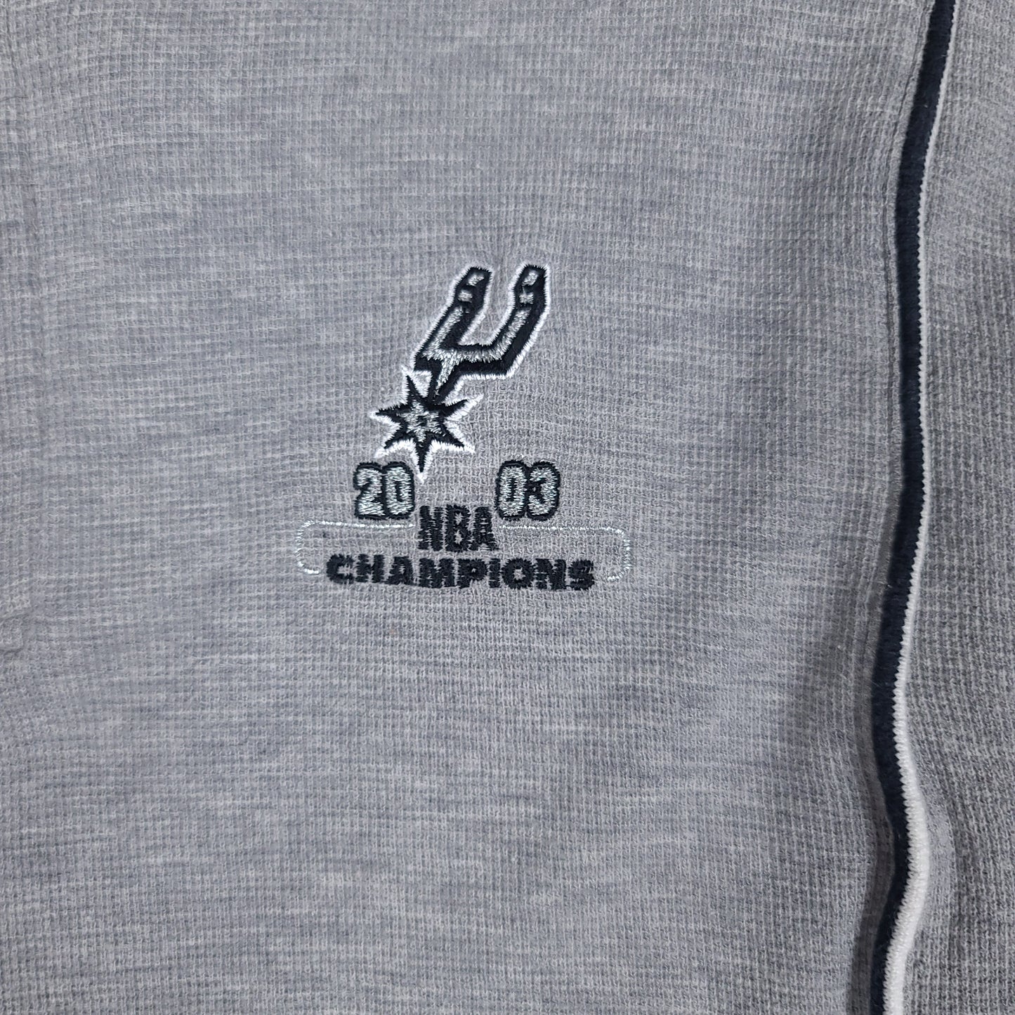 Vintage San Antonio Spurs 2003 NBA Champions Gray Polo