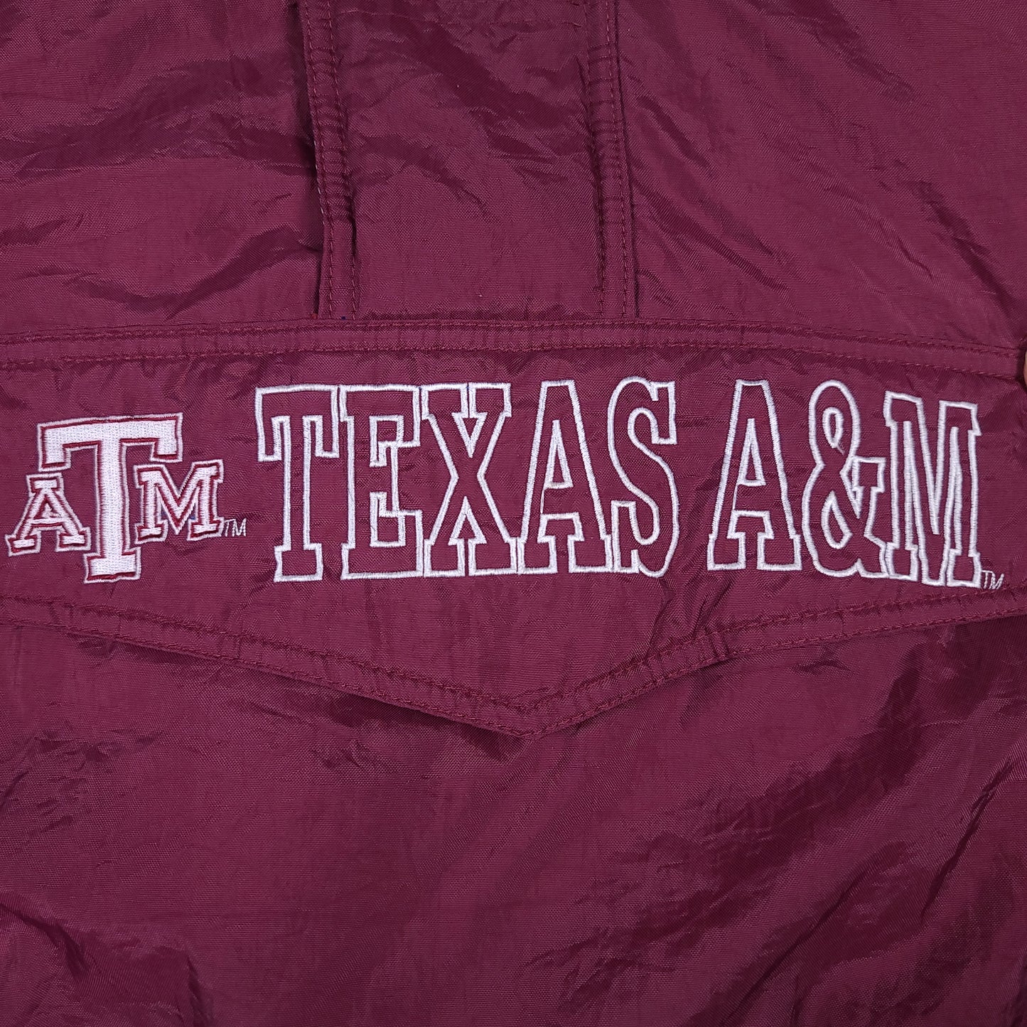 Vintage Texas A&M University Maroon Starter Pull Over Jacket