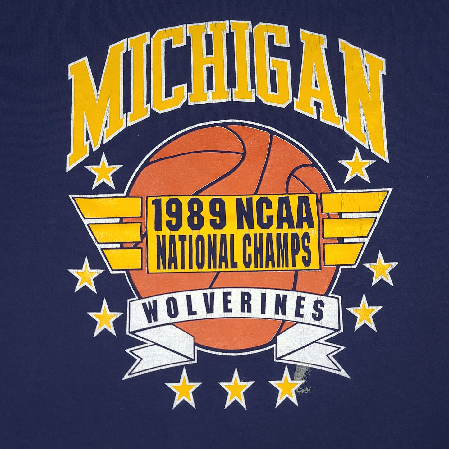 Vintage University of Michigan 1989 NCAA National Champs Tee