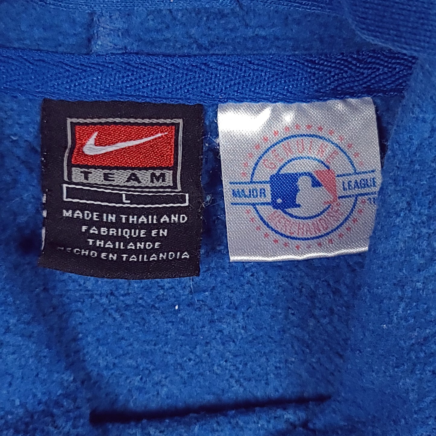 Vintage Chicago Cubs Blue Nike Middle Swoosh Youth Hoodie