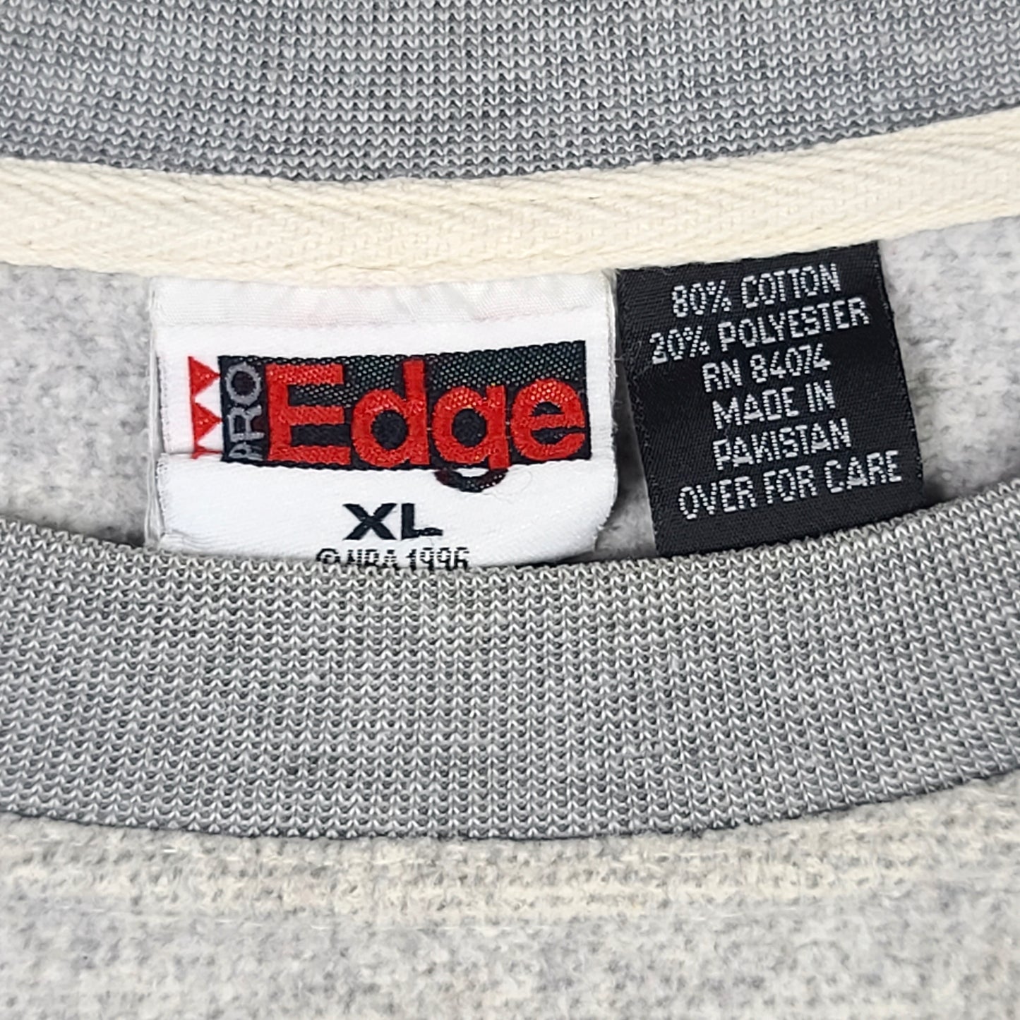 Vintage Indiana Pacers The Edge Reverse Gray Sweatshirt