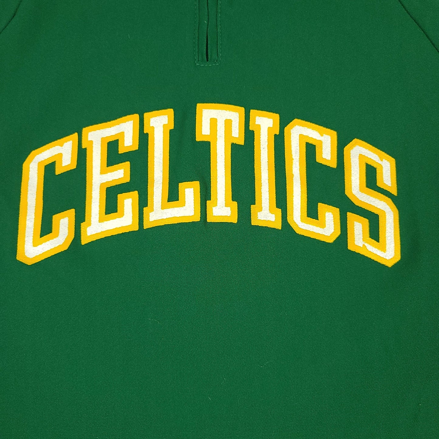 Vintage 80's Boston Celtics Sand Knit Warm Up Jersey