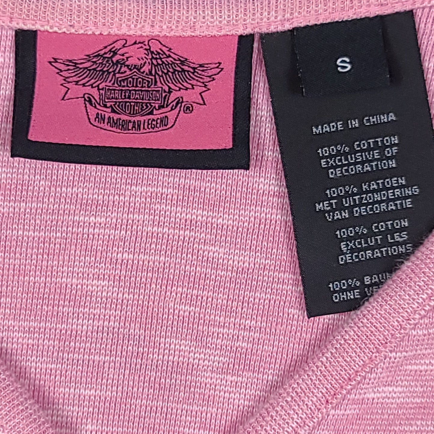 Harley Davidson Pink Long Sleeve Tee