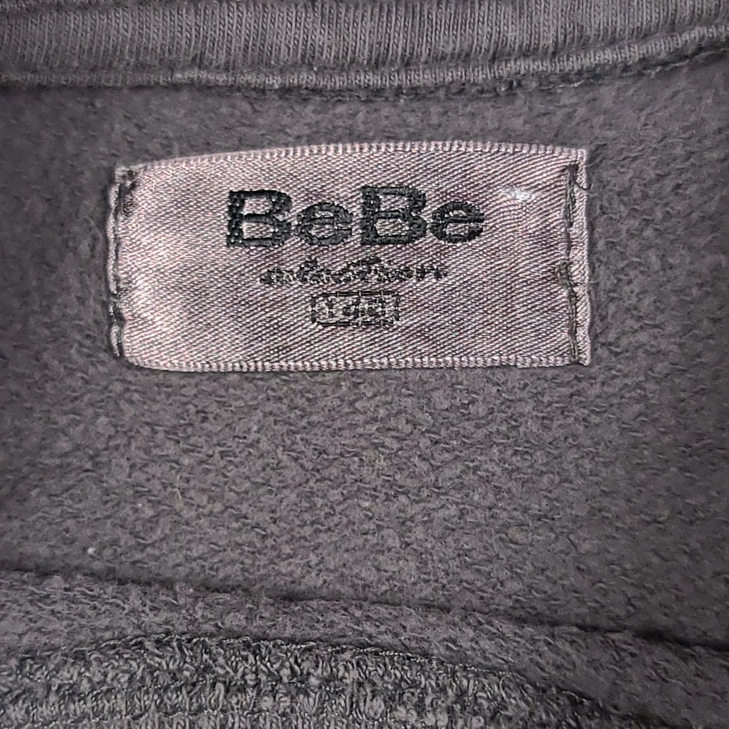 Bebe Love is Real Gray Sweatshirt