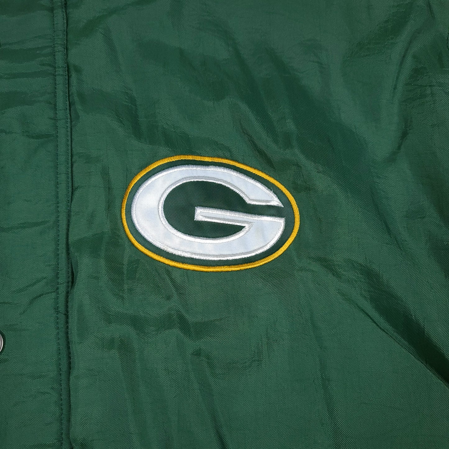 Green Bay Packers NFL Football Starter Puffer Jacket (Broken Zipper)