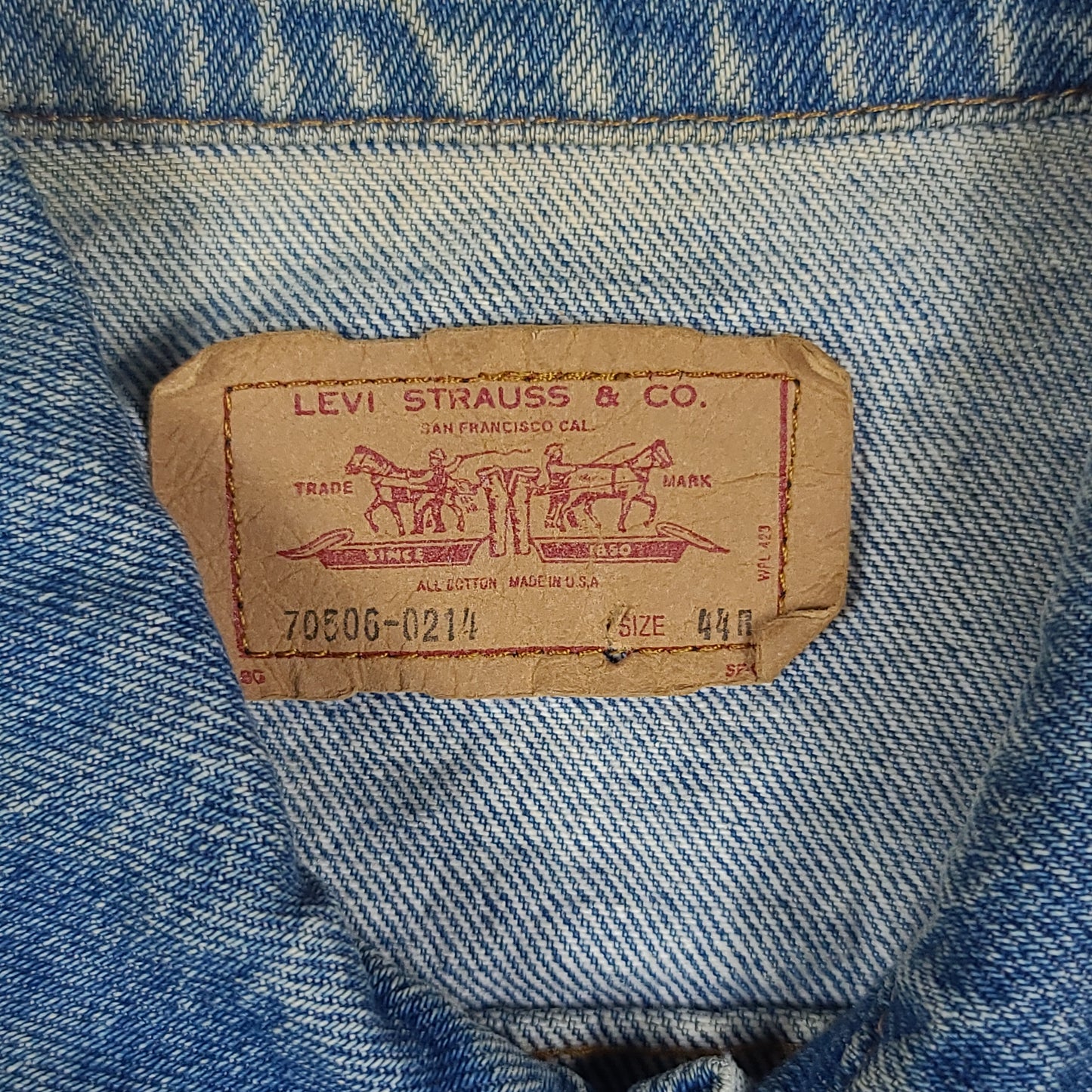Vintage Levi's Blue Denim Vest