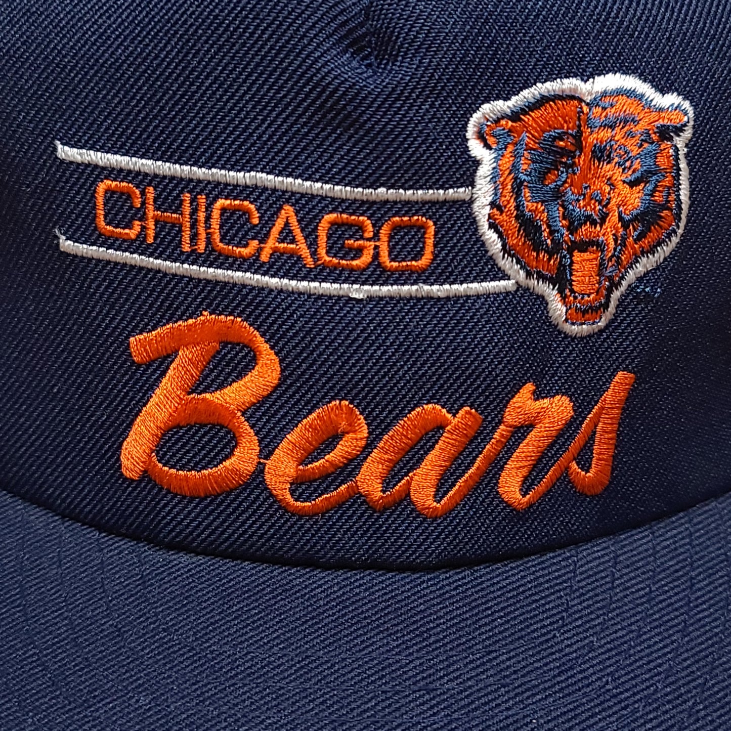Vintage Chicago Bears NFL Navy Blue Annco Trucker Snap Back Hat