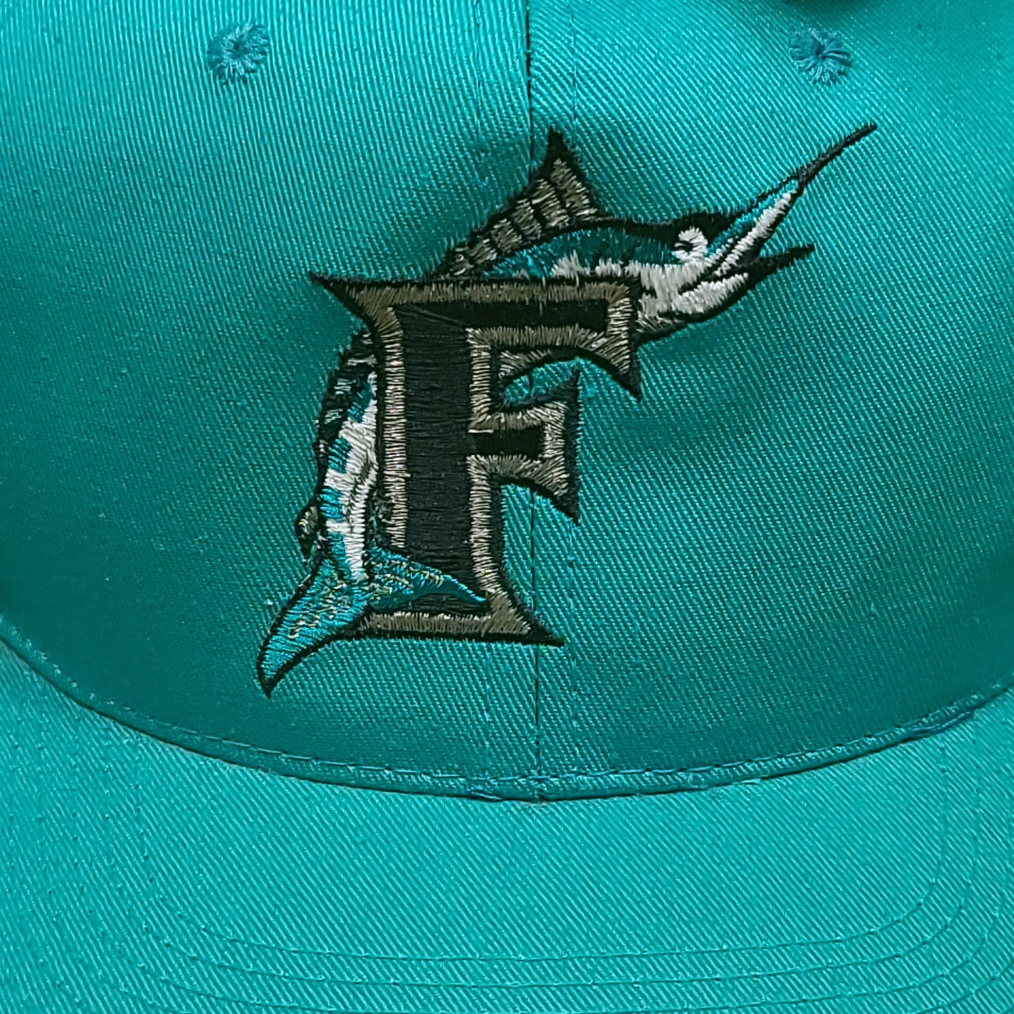 Florida Marlins Genuine Merchandise Turquoise Snap Back Hat