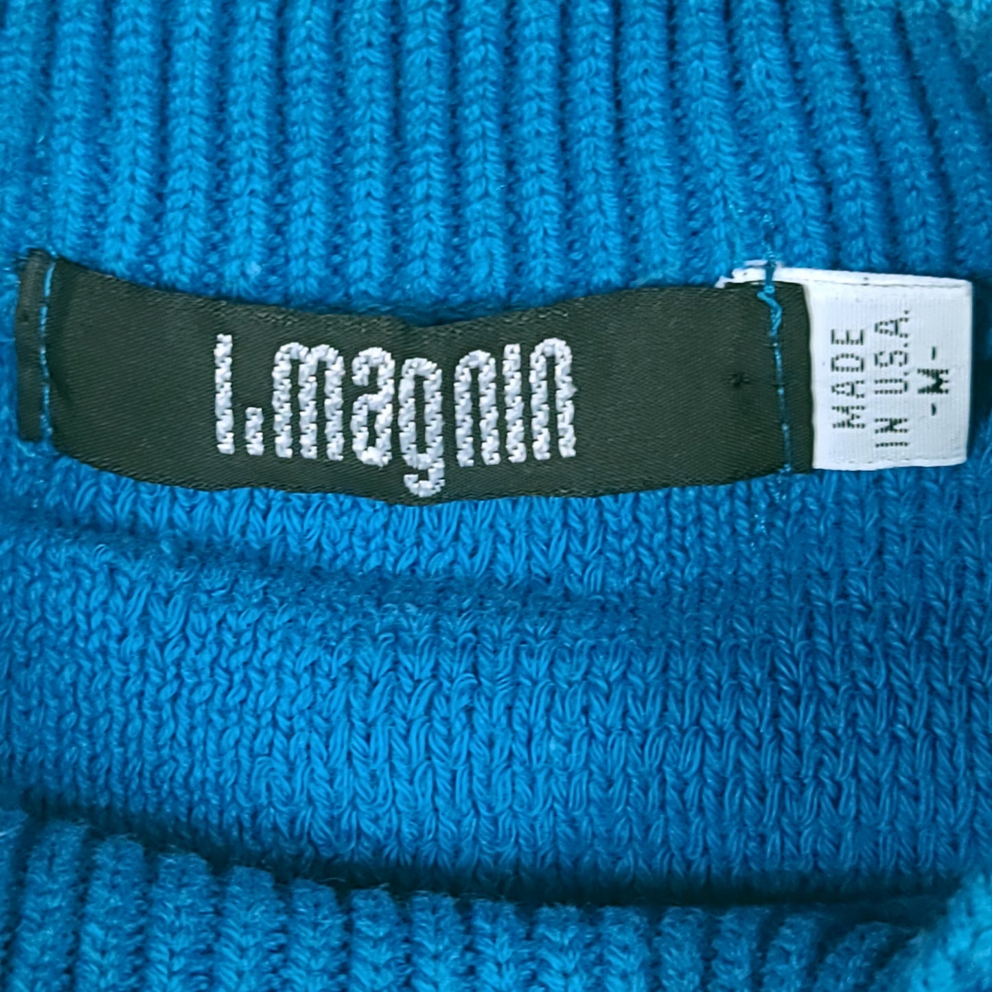 I.Magnin Blue Knit Sweater