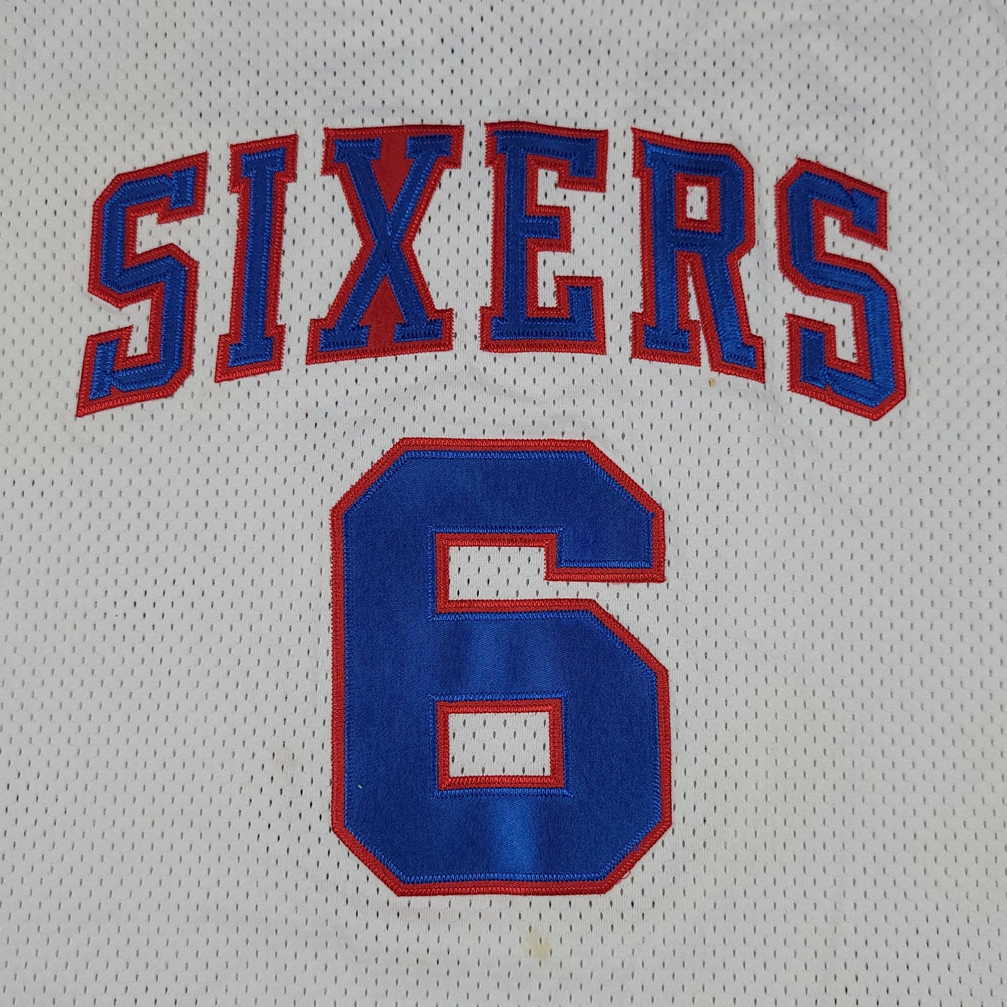 Julius Erving #6 Philidephia 76ers White Mitchell & Ness Jersey