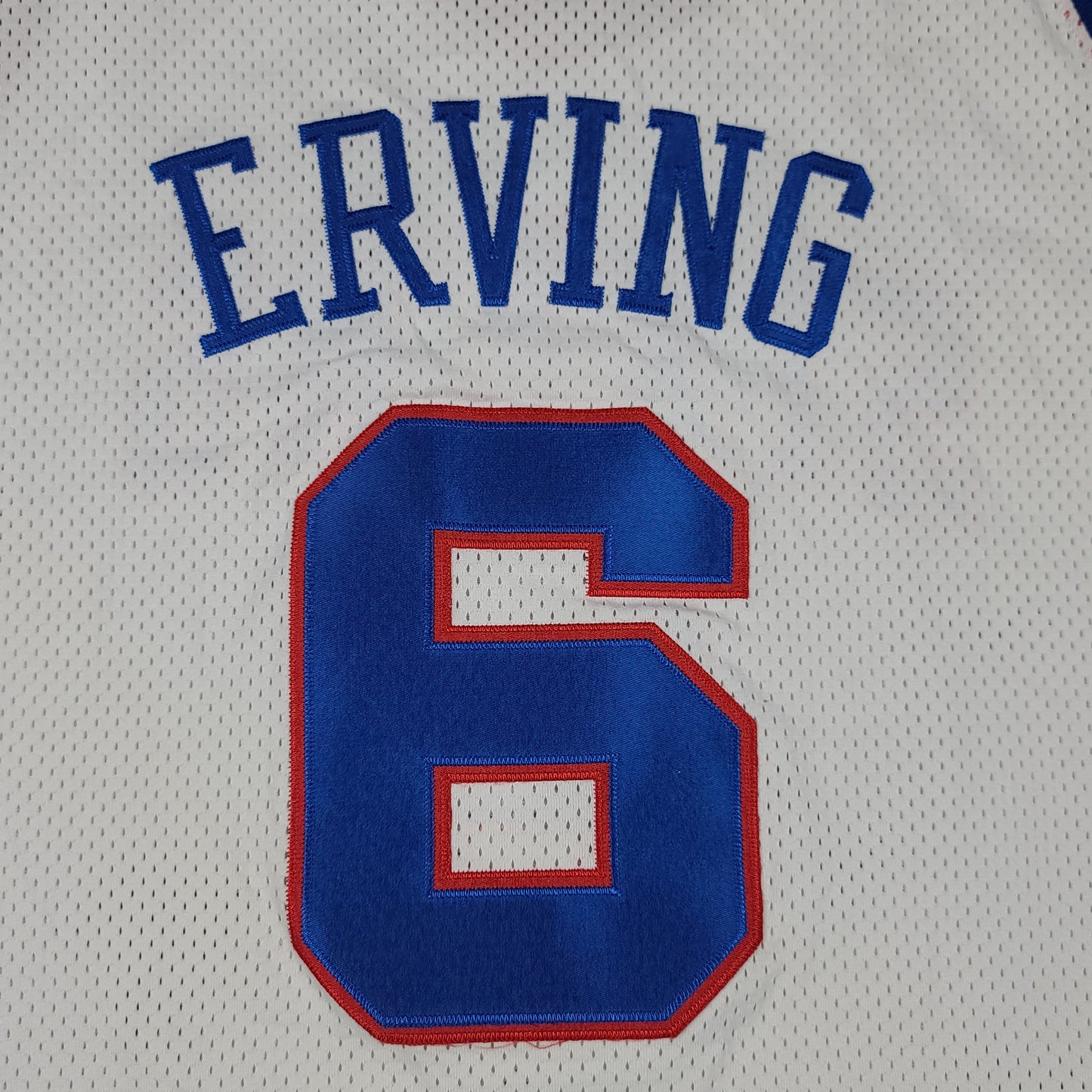 Julius Erving #6 Philidephia 76ers White Mitchell & Ness Jersey