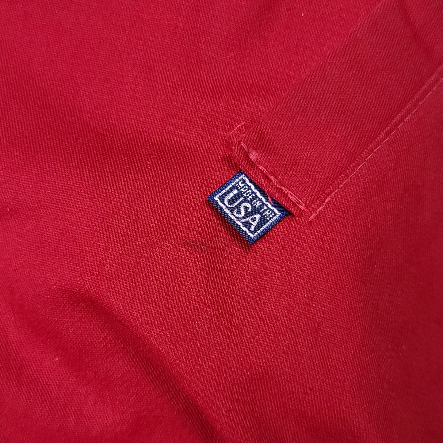 Vintage Carthage College Red Snap Button Jacket