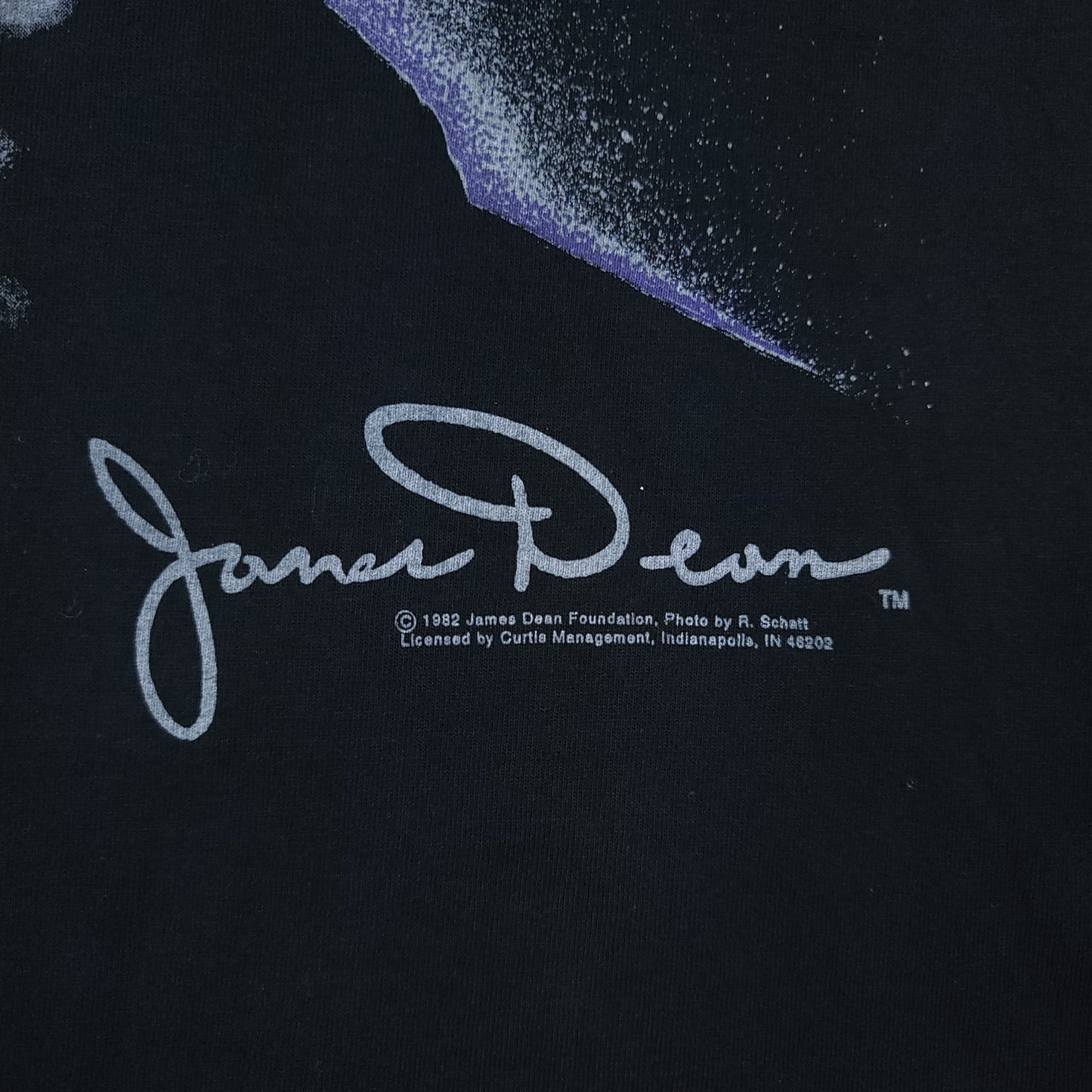 Vintage James Dean 1982 Marlin Tease Black Tee