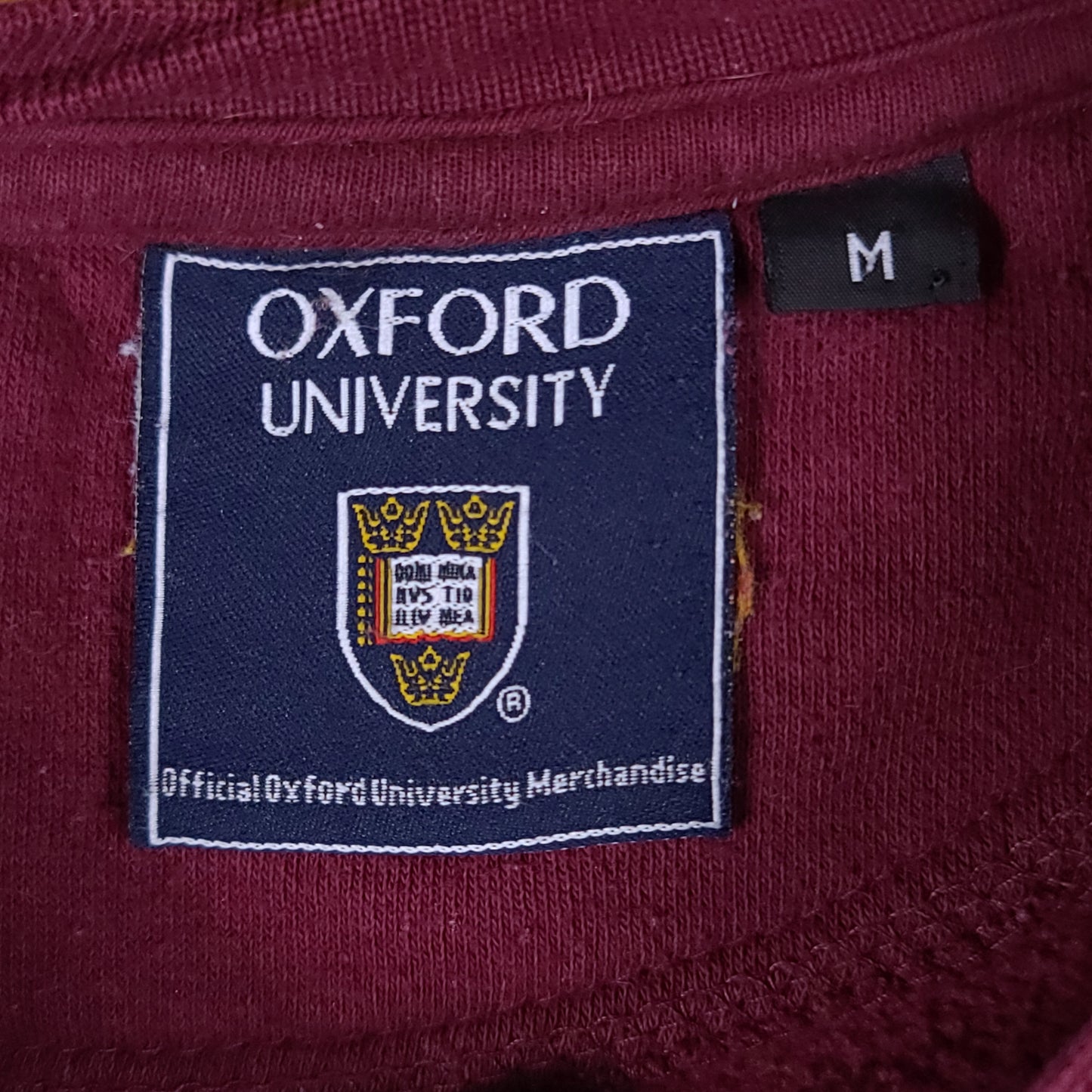 Vintage Oxford University Maroon Sweatshirt