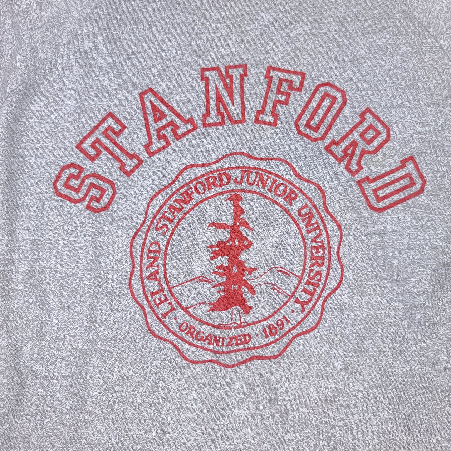 Vintage Stanford Junior University Gray Red Tee