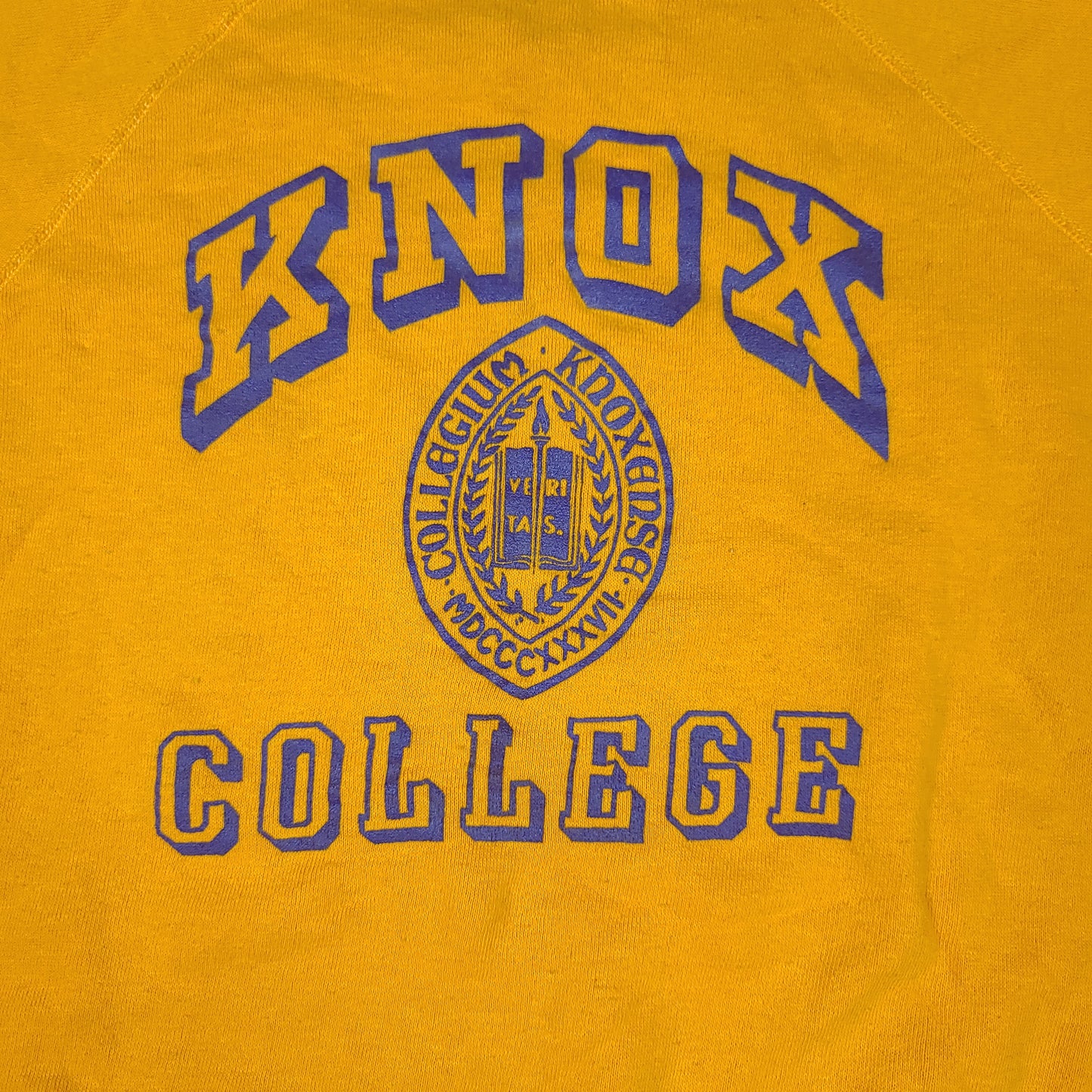 Vintage Knox College Yellow Collegiate Pacific Sweatshirt