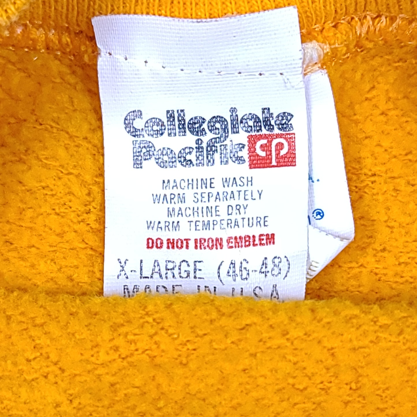 Vintage Knox College Yellow Collegiate Pacific Sweatshirt