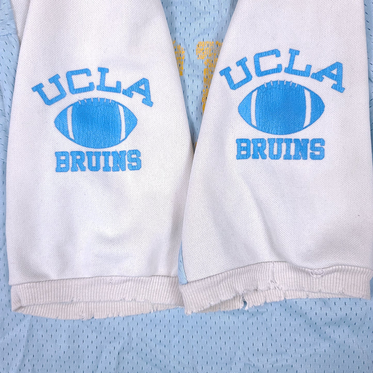 Vintage UCLA Bruins Blue White Mesh Football Jersey