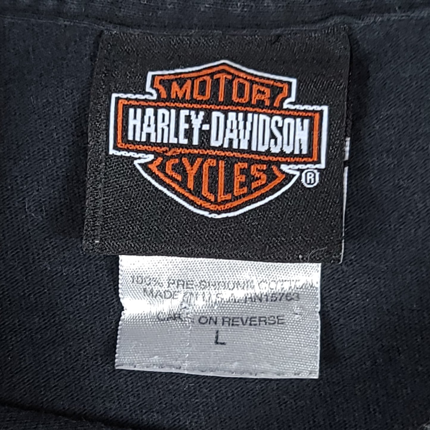 Harley Davidon Motorcycles Charlotte Black Tee