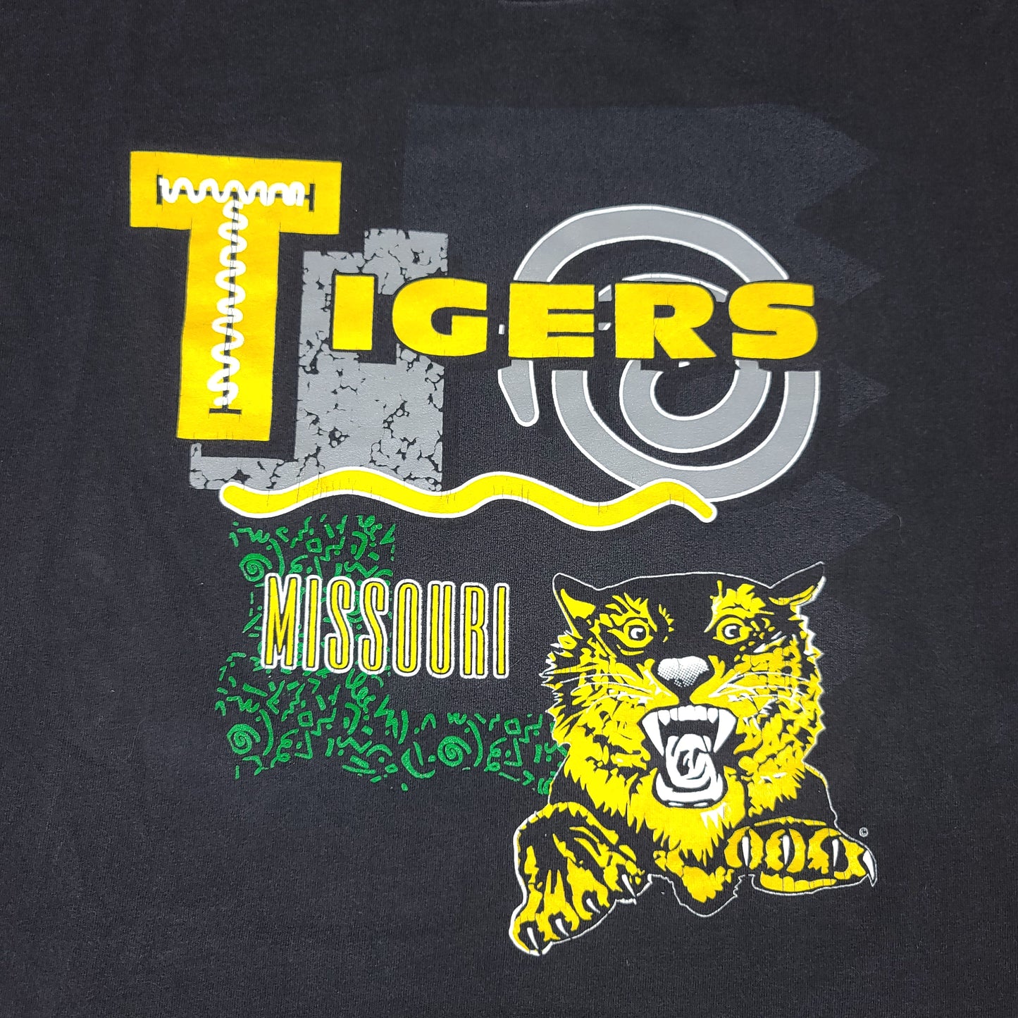Vintage University of Missouri Tigers Black Tee