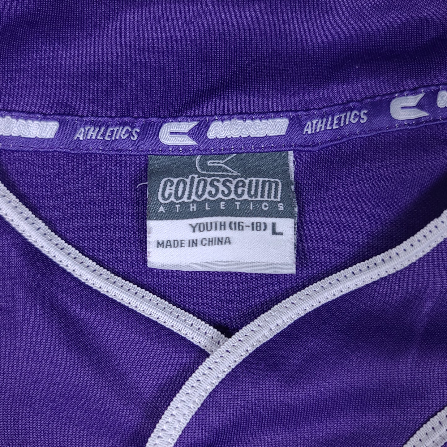 Northwestern University Purple Colosseum Athletics Youth Baseball Jersey