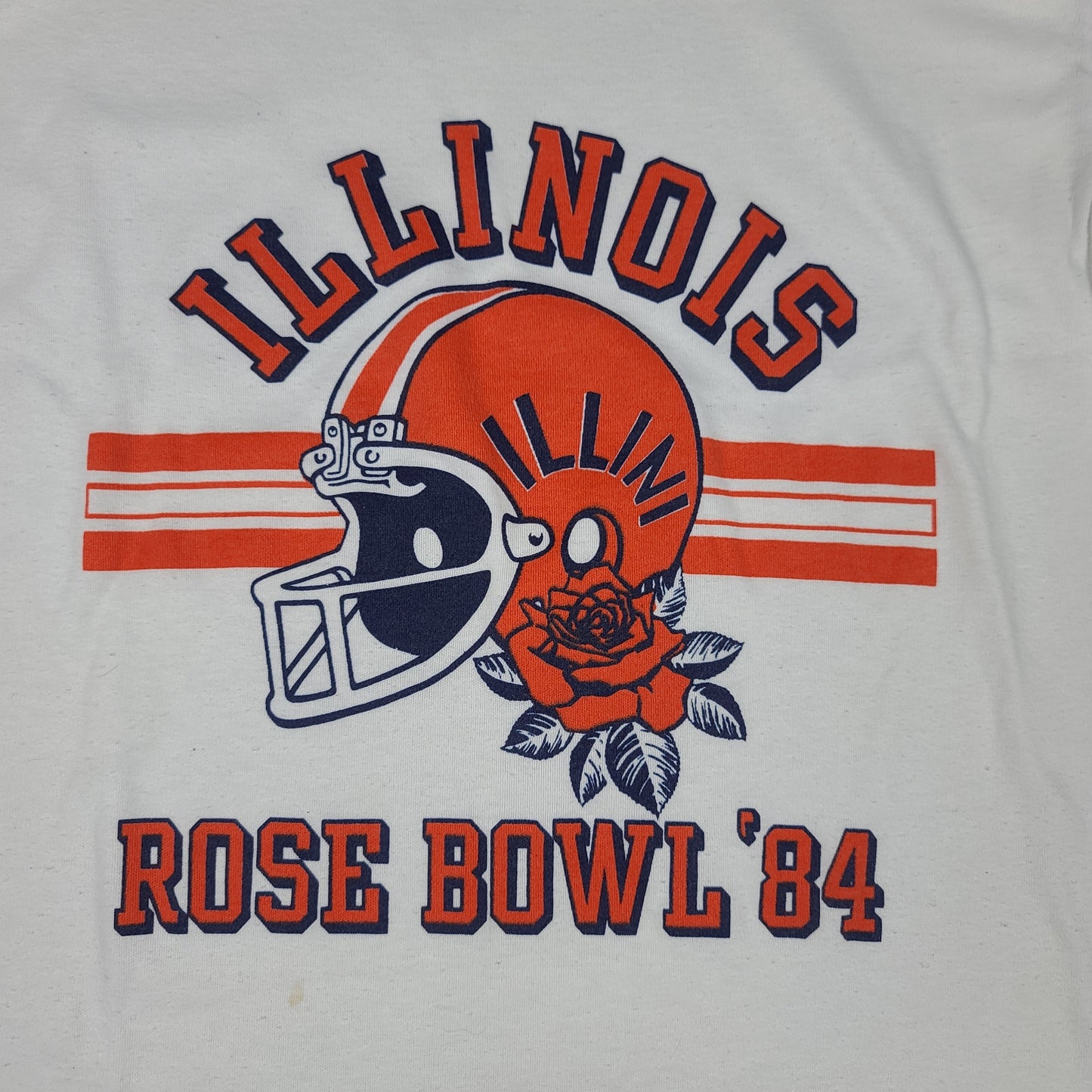 Vintage University of Illinois Rose Bowl 1984 Raglan Tee