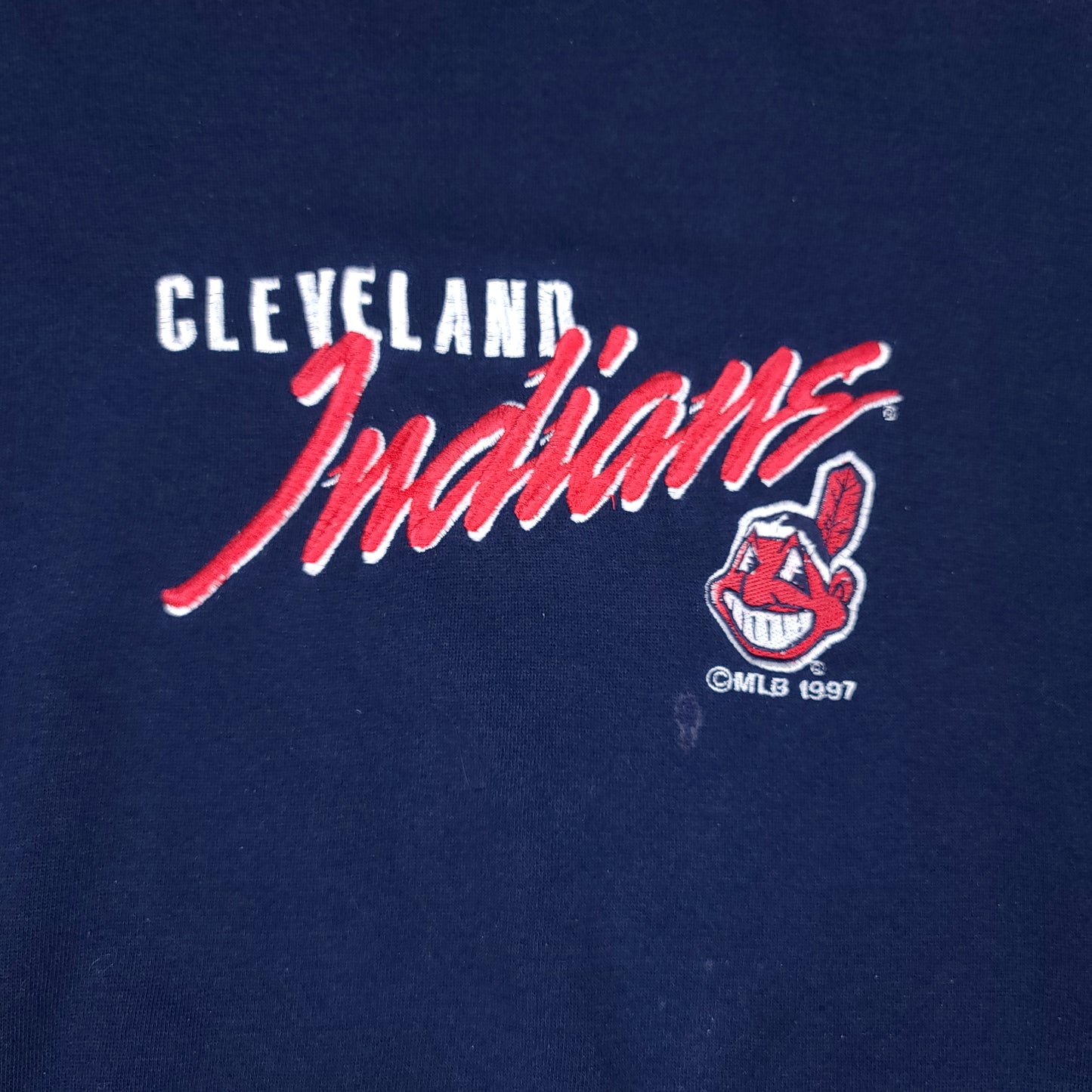 Vintage Cleveland Indians MLB 1997 Blue Gray Sweatshirt