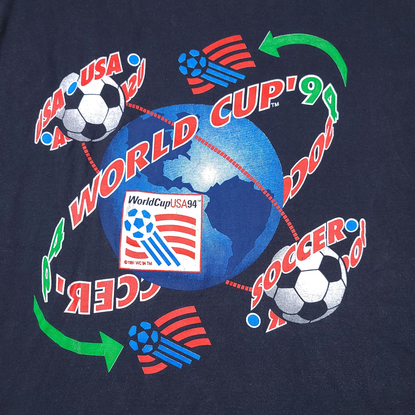 Vintage Team USA 1994 World Cup Black Tee