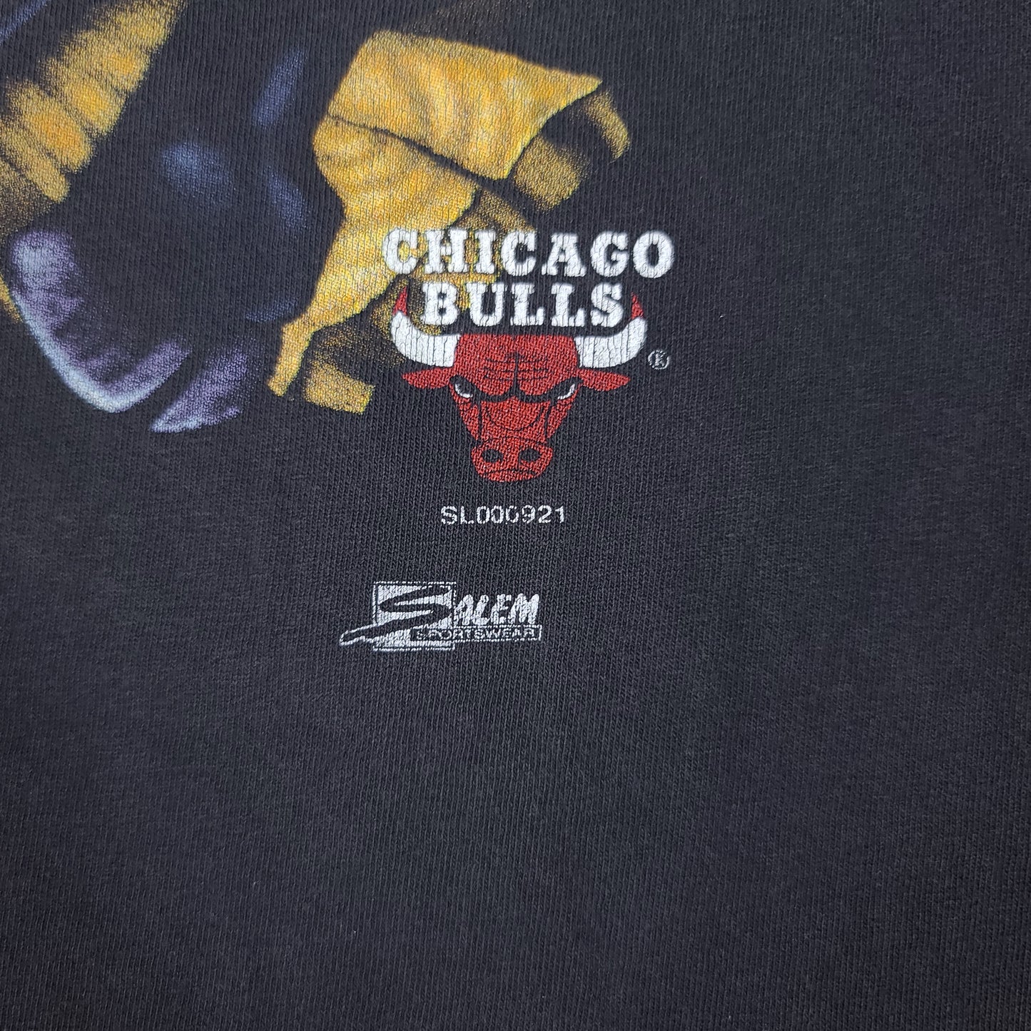 Vintage Chicago Bulls Shirt Salem Sportswear Black