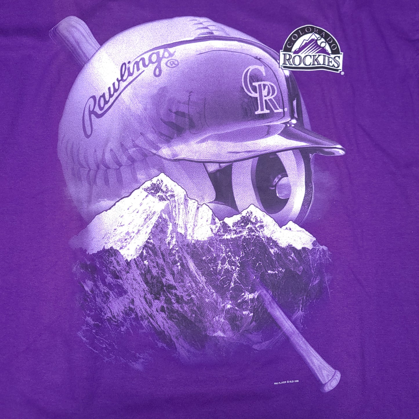 Vintage Colorado Rockies Purple Pro Player Tee (New With Tags)