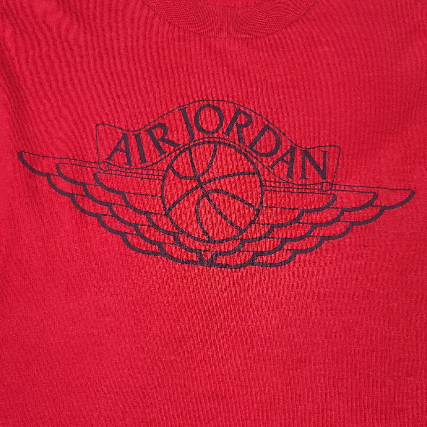 Vintage 80's Nike Air Jordan Rings Red Youth Tee